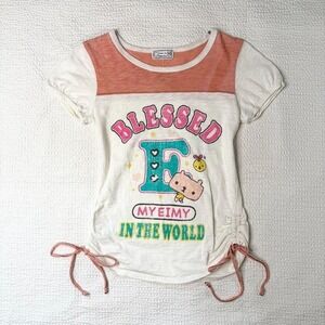 Kuma no Eimy Chan j-fashion graphic ruched tee